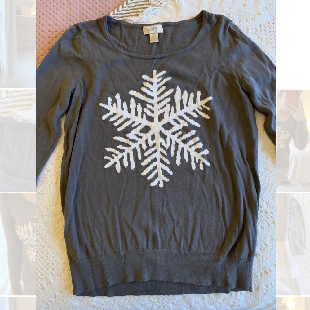 LOFT Snowflake Sweater